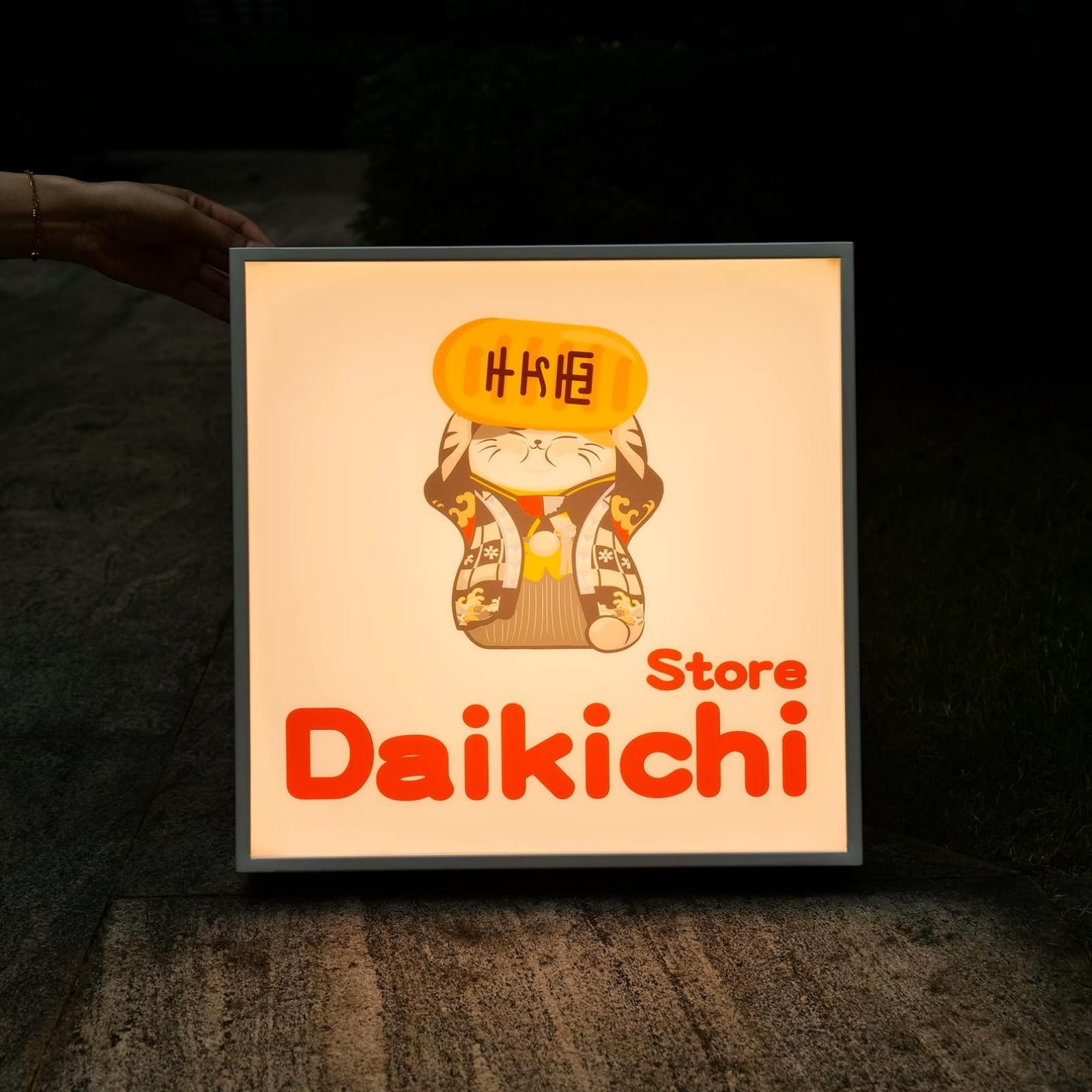 Daikichi RGB LED neonowy Lightbox, ściemniany, montowany na ścianie, pulsujący, studio, znak ostrzegawczy, do kina, bibliotek, kawiarni, domu, firmy, baru, dekoracja ścienna, zasilanie USB
