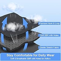 Vista 8 de Cinturón de hernia inguinal para hombres y mujeres – Cómodo soporte de hernia de ingle doble/individual – Tirantes mejorados para hernia / correas