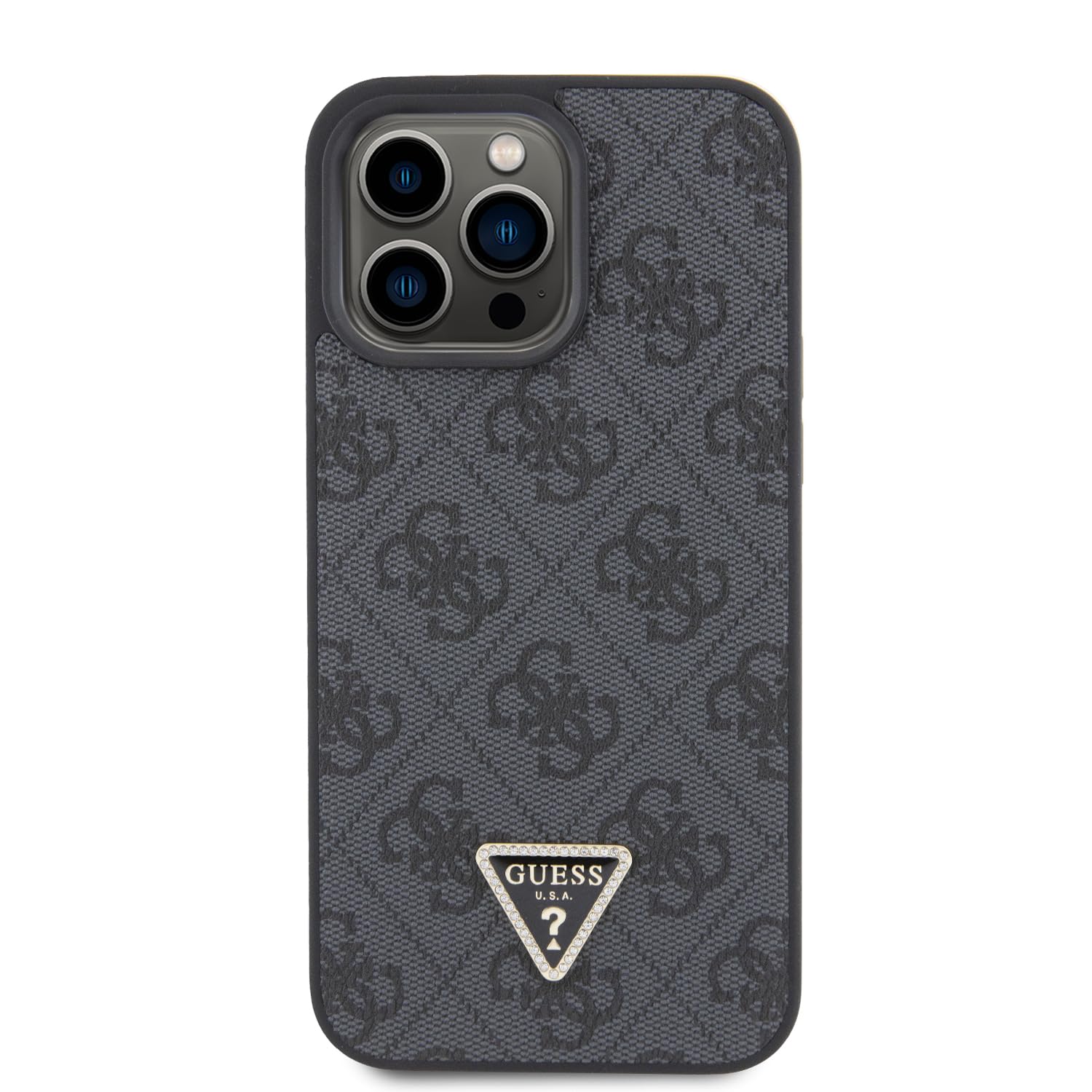 GUESS GUHCP15XP4TDSCPK Funda para iPhone 15 Pro MAX 6.7" Negro Hardcase Crossbody 4G Metal Logo