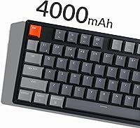 Vista 9 de Keychron K8 Teclado mecánico inalámbrico BluetoothUSB con cable, intercambiable en caliente, 87 teclas, retroiluminación LED RGB, interruptor marrón