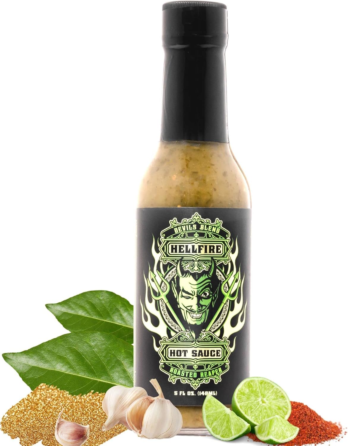 Hellfire Hot Sauce Devil’s Blend FireRoasted Carolina Reaper Salsa