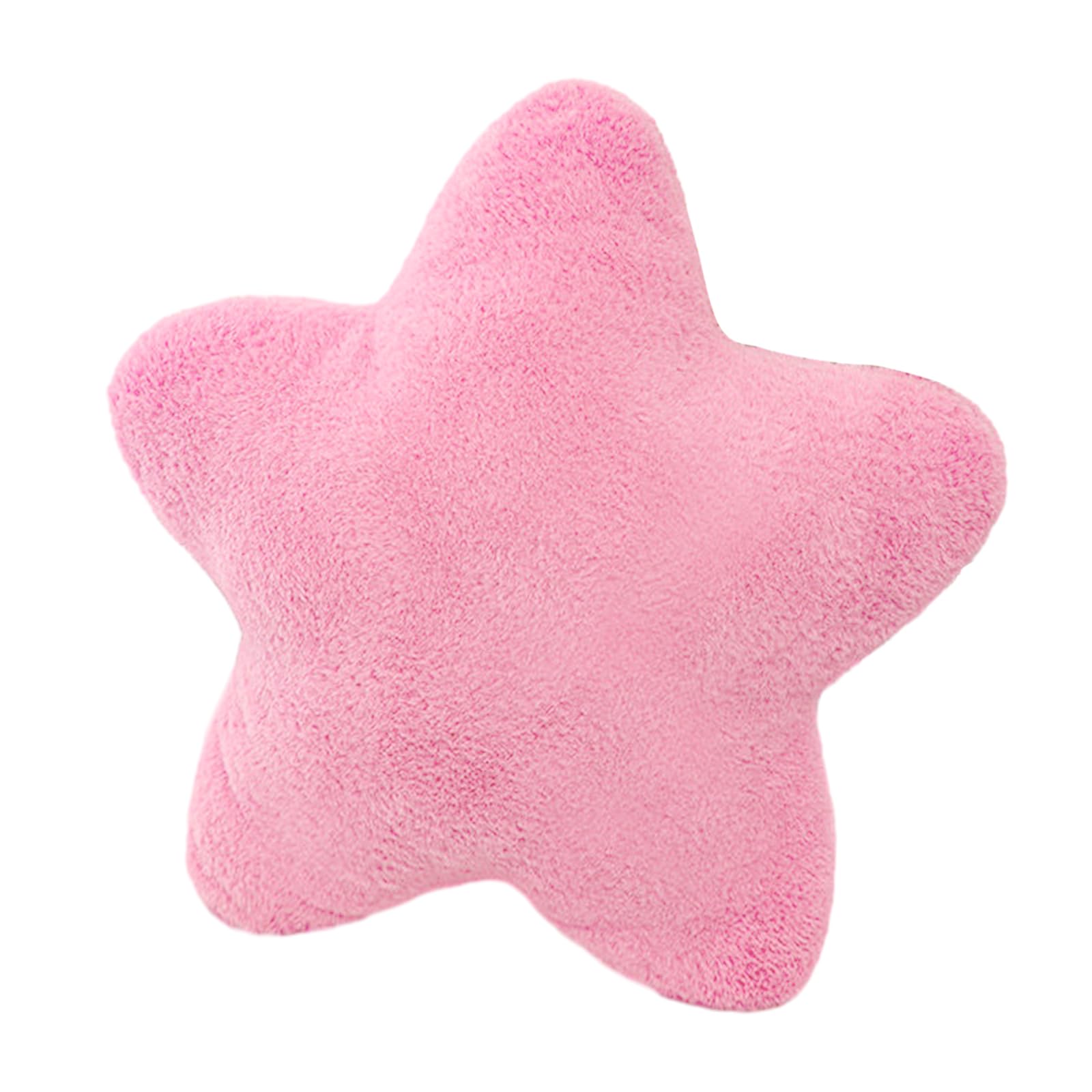 Fadcaer Fundas Cojín Lindo Niños Cojín Decorativo Amarillo Rosa Guardería Peluche Almohadas Estrella Felpa Almohada para Niñas Adultos Coche Casa Silla Suelo Cama Regalo Lectura TV (Pink)
