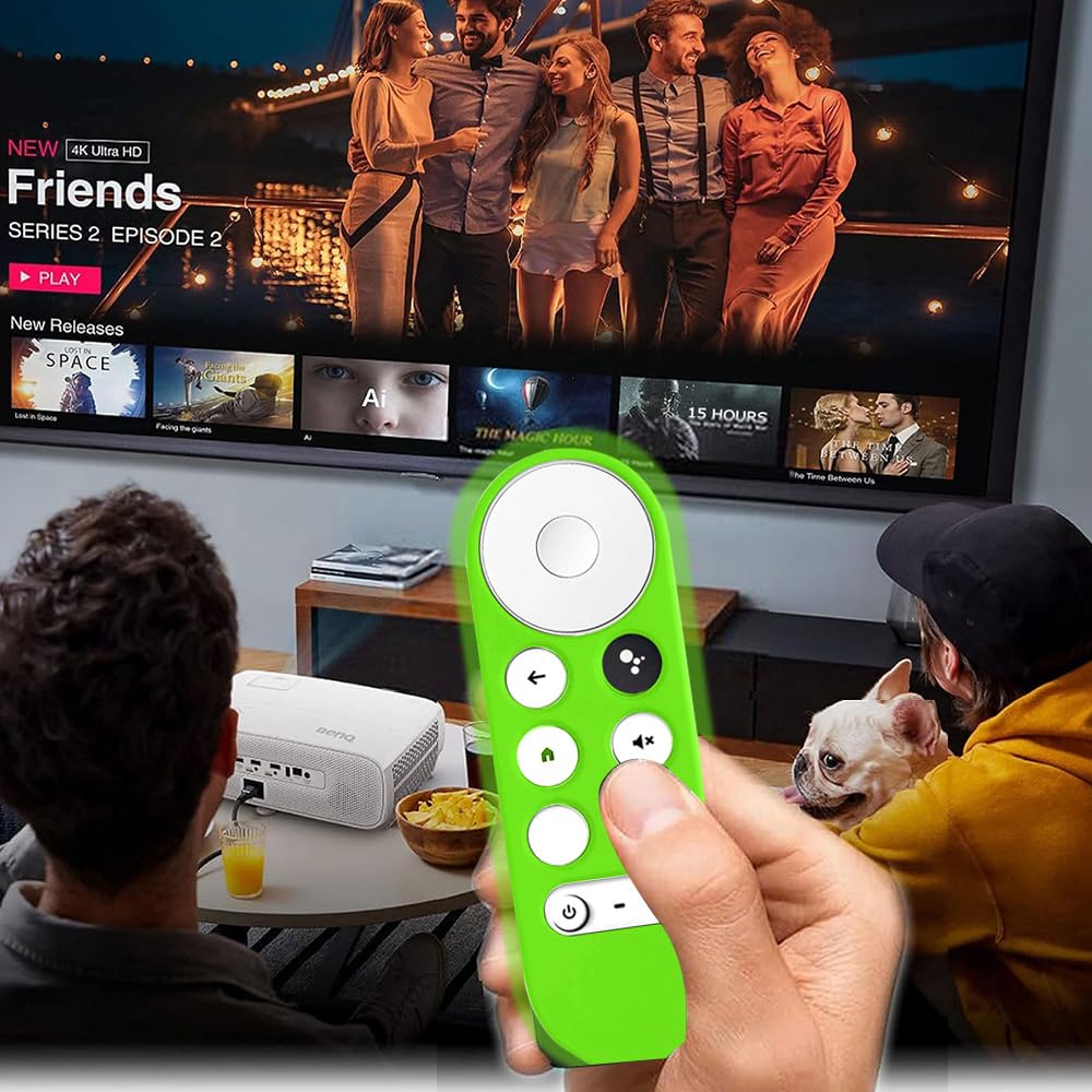Silicone Custodia Remota per telecomando Google Chromecast 2020 4K / Chromecast 2022 HD Guscio Protettiva,Antiscivolo Cover Copertura