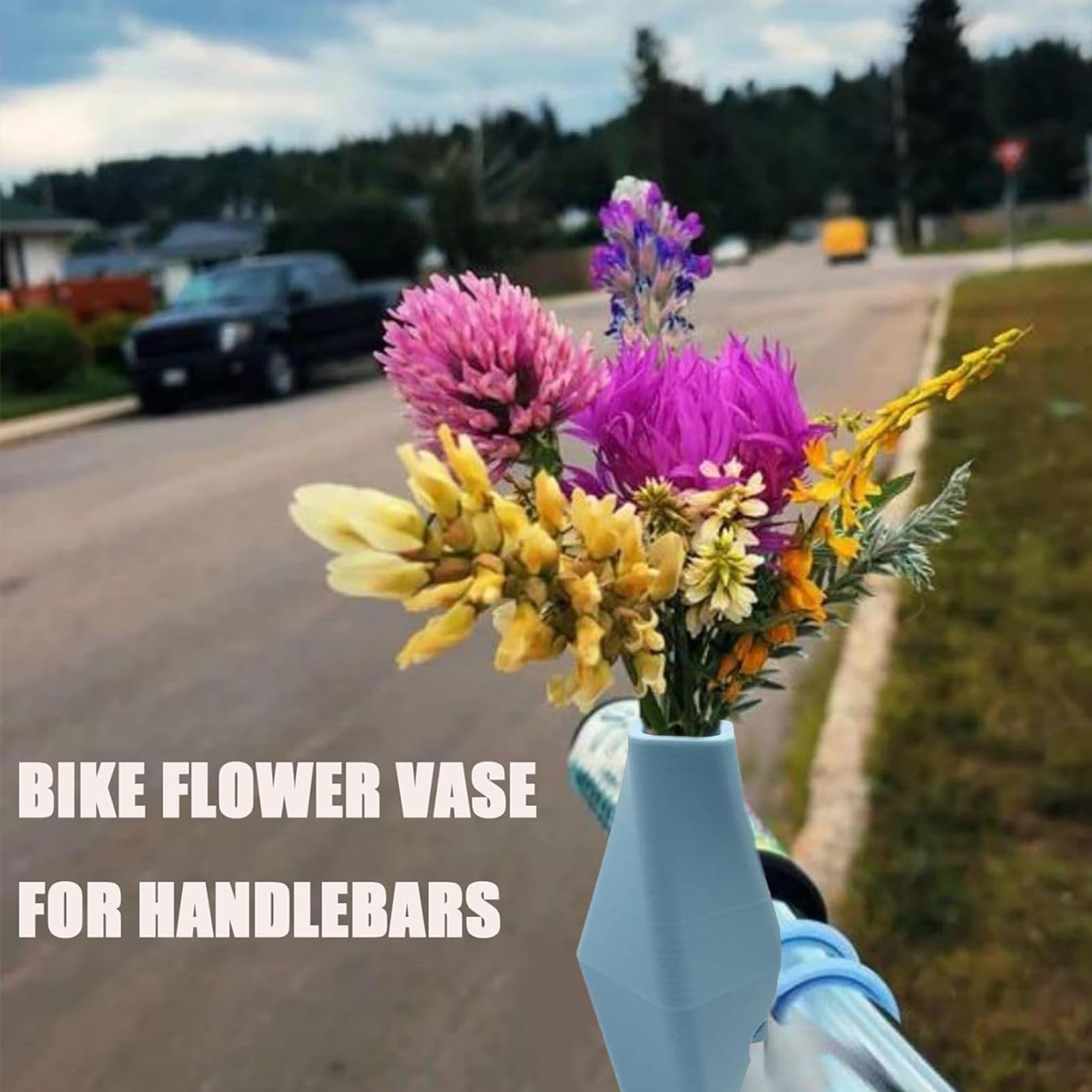 fahrradlenker vase Eventerde Für Den Silikon Fahrrad Blumenvase Abnehmbares Design Fahrrad-Blumenhalter 7.8x2.5x2.5cm Motorrad Blumenvase Combo:E-Bike + Gepäckträger + Schutzblech + Vorderkorb SAXONETTE E-Bike Cityrad Advanced Poligon