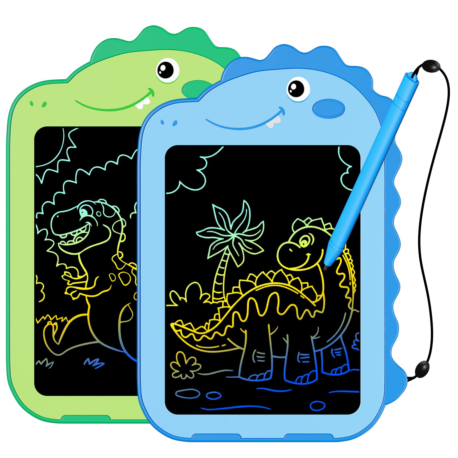 Photo 1 of 12 Pack LCD Writing Tablet for Kids, Colorful Doodle Board Drawing Tablet, Educational Kid Toys, Doodle Pad Dinosaur Toys for 3 4 5 6 7 8 Year Old Boys Girls