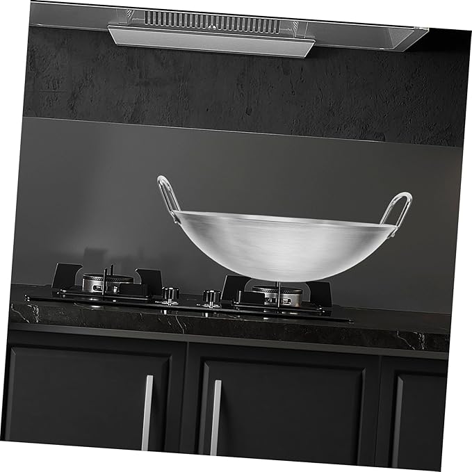 Wok de Acero Inoxidable Housoutil 12 pulgadas para Gas miniatura 6