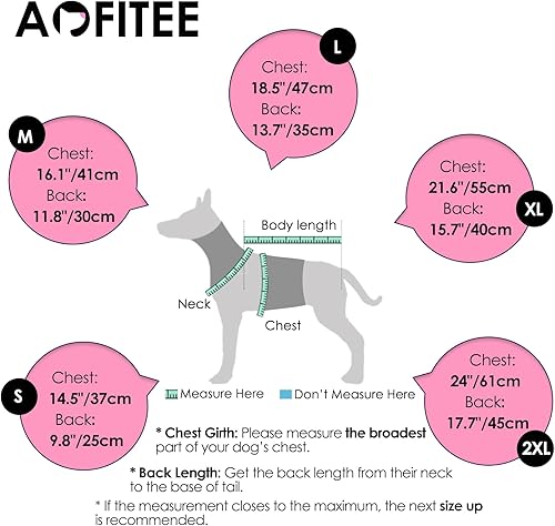 Miniatura 4 de AOFITEE Abrigo de invierno para perro, cálido e impermeable, chaleco ligero para mascotas, resistente al viento, ropa de nieve para clima frío para