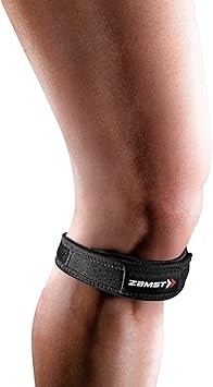 Zamst JK Band Sports Patella Band With Pressure Pad Relieving Pain On the Tendon For Patella Tendinitis-for Volleyball, Basketball, Running, Tennis, Pickleball-Black