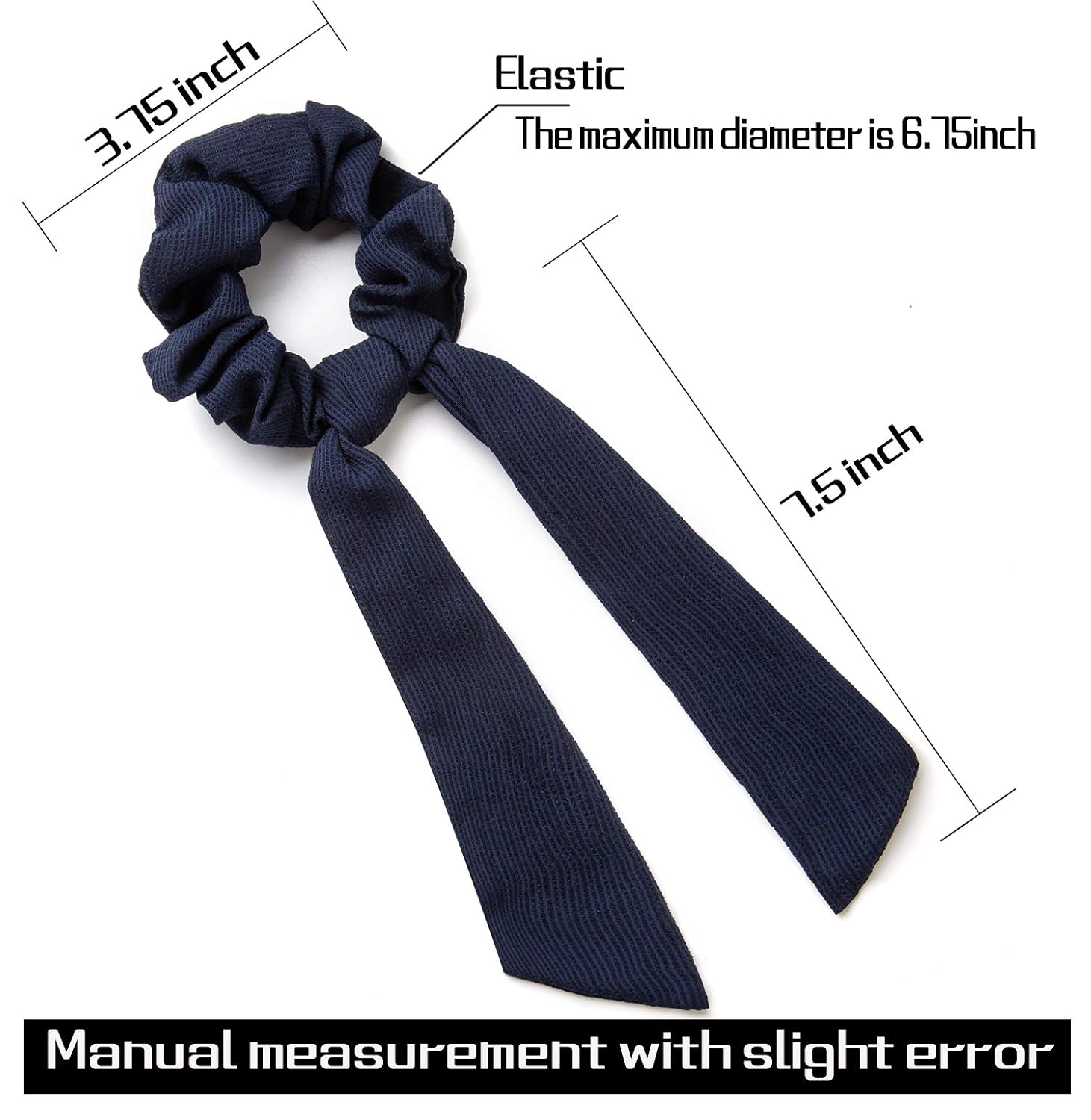 9 Pcs Chiffon Hair Scrunchies Bowknot Elastics Hair Bands Gifts for Friends Bow Scrunchies Solid Color Cute Hair Scrunchies Hair Ties Accessories for Women Girls