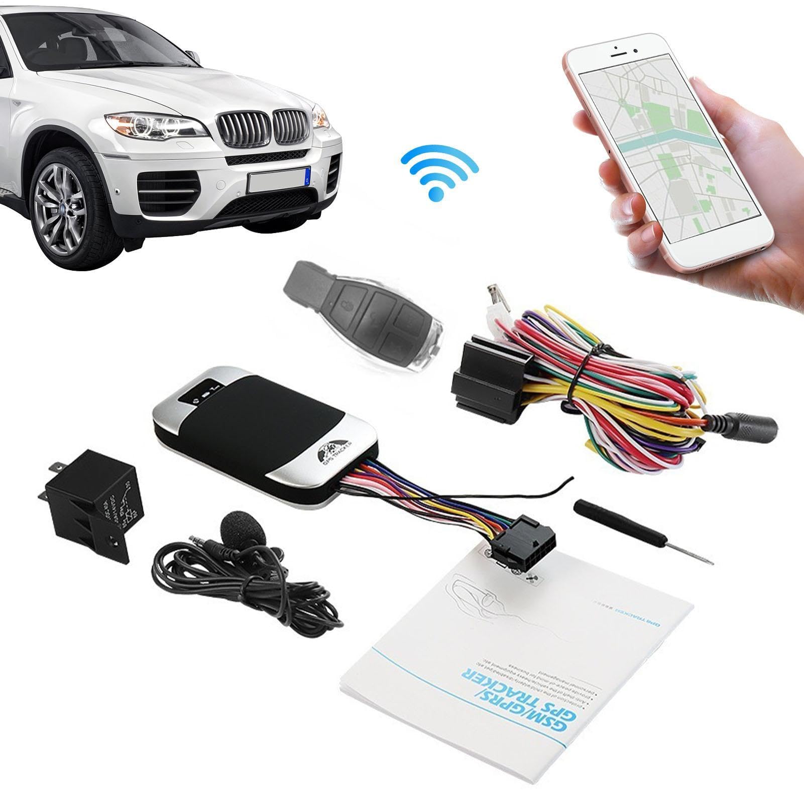 GPS Tracker Auto Dispositivo GPS Tracciamento Allarme Sicurezza Antifurto | Allarme Per Veicoli Per Furti Veicoli Tracciamento Geofence Zona Localizzazione Reale Dispositivo Allarme SOS