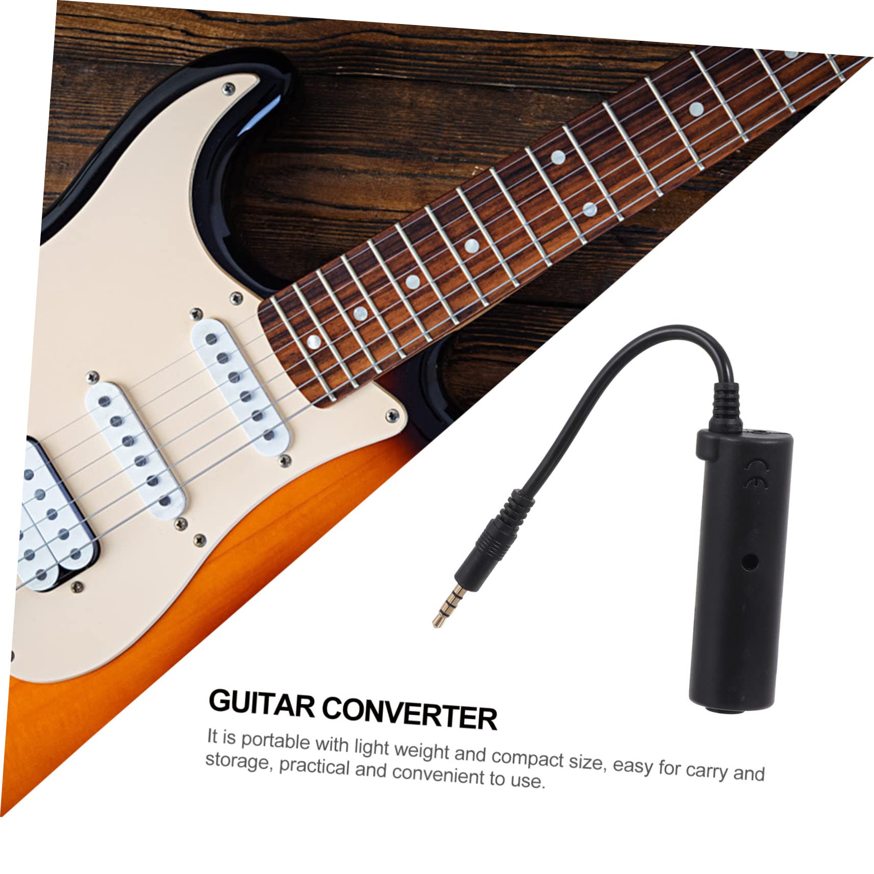 ifundom Small Size Guitar Effects Interface Electric Guitar Adapter for Amp Effects