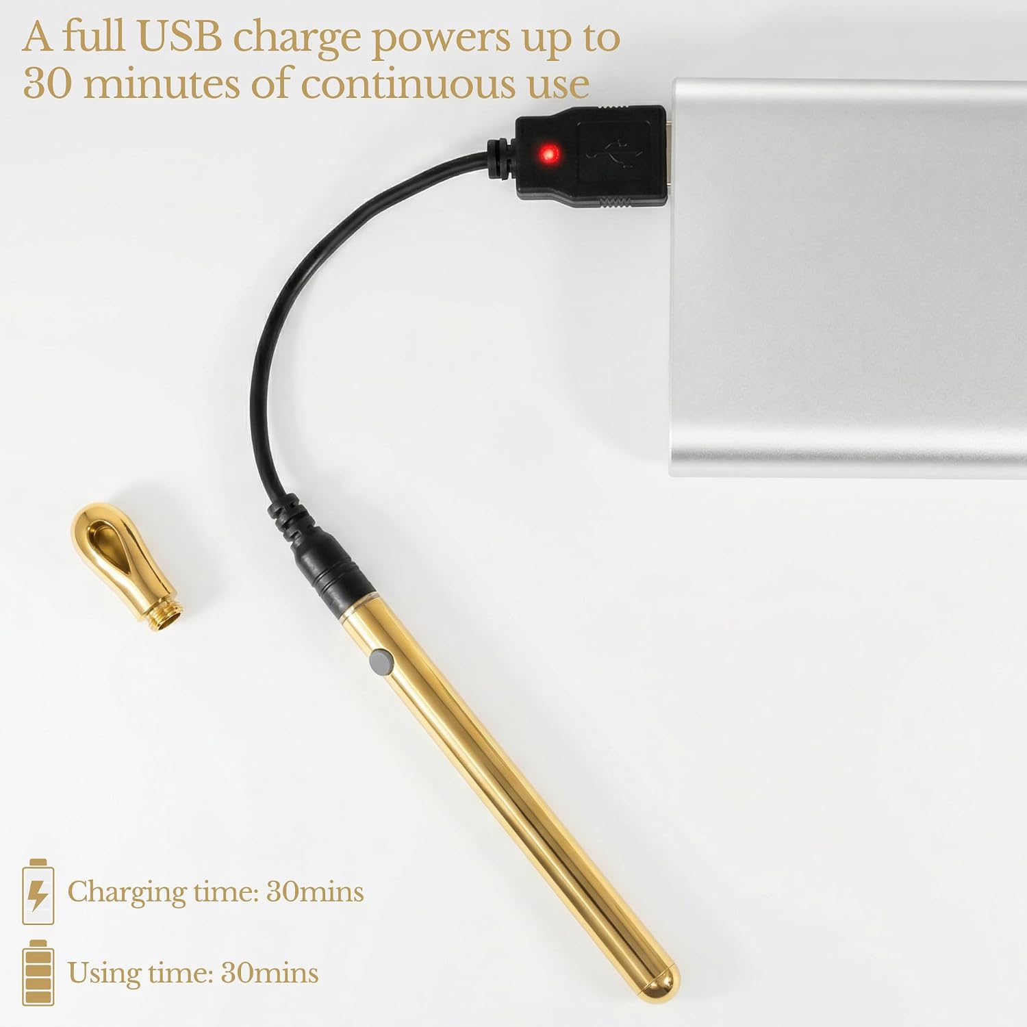 Gold Necklace for Women - Simple Long Pendant Gold Plated Jewelry Non Tarnish, Stainless Steel Chain Rechargeable Necklaces for Women Trendy Jewelry, Womens Gift