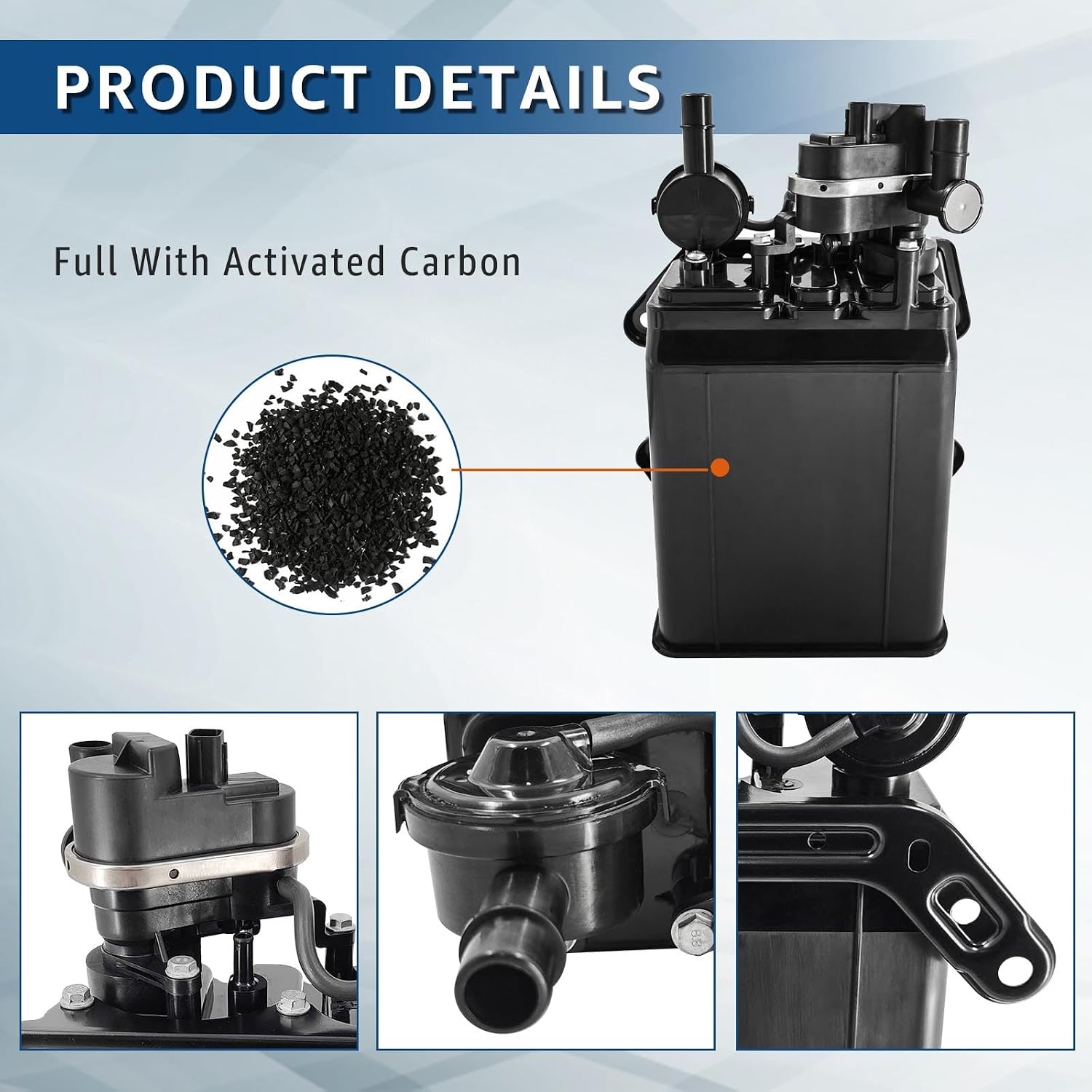 Evap Vapor Charcoal Canister Compatible with Toyota Tundra 2007-2013 Replace 77740-0C050 911-451