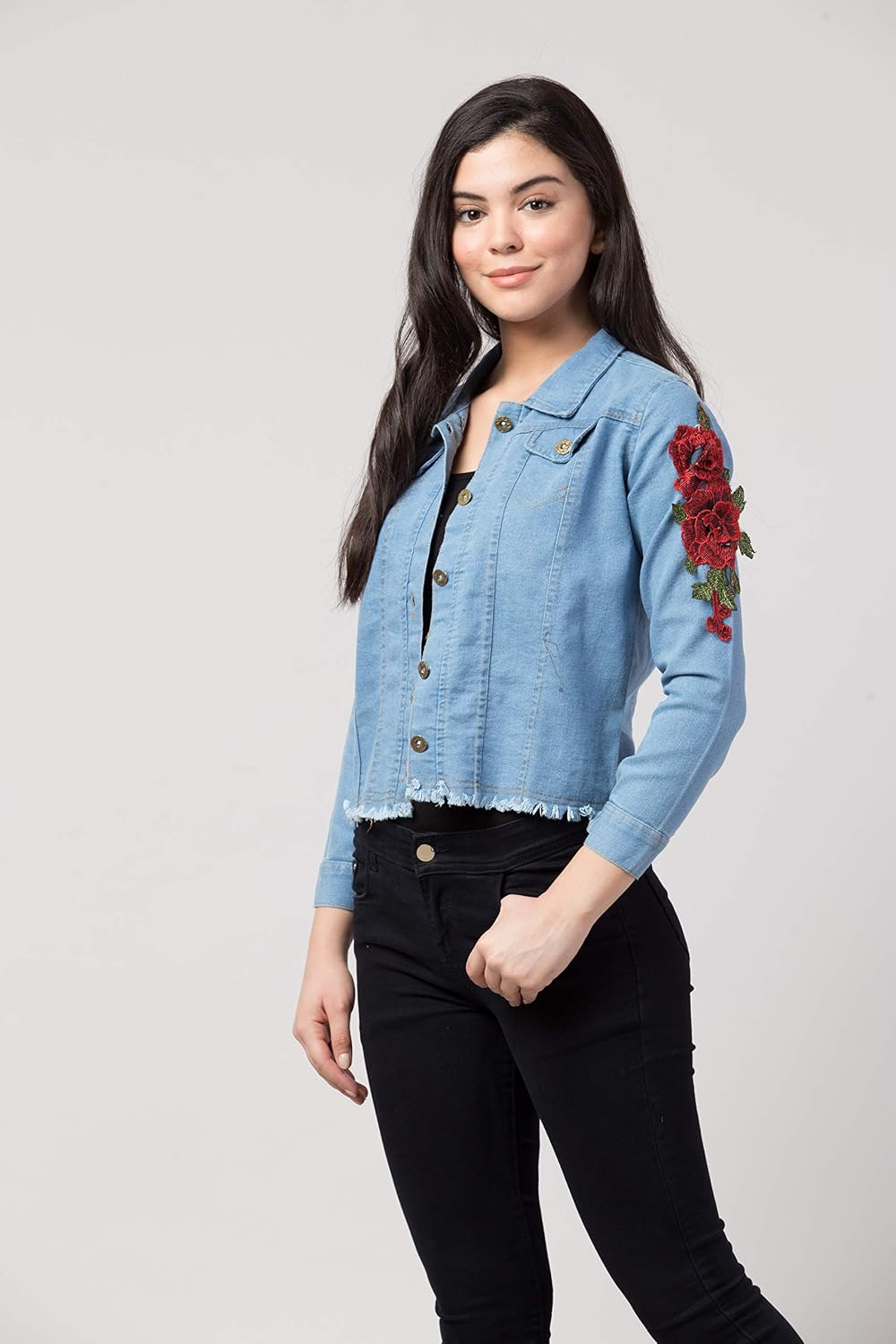 Floral Denim Jacket (Flower_Jacket 