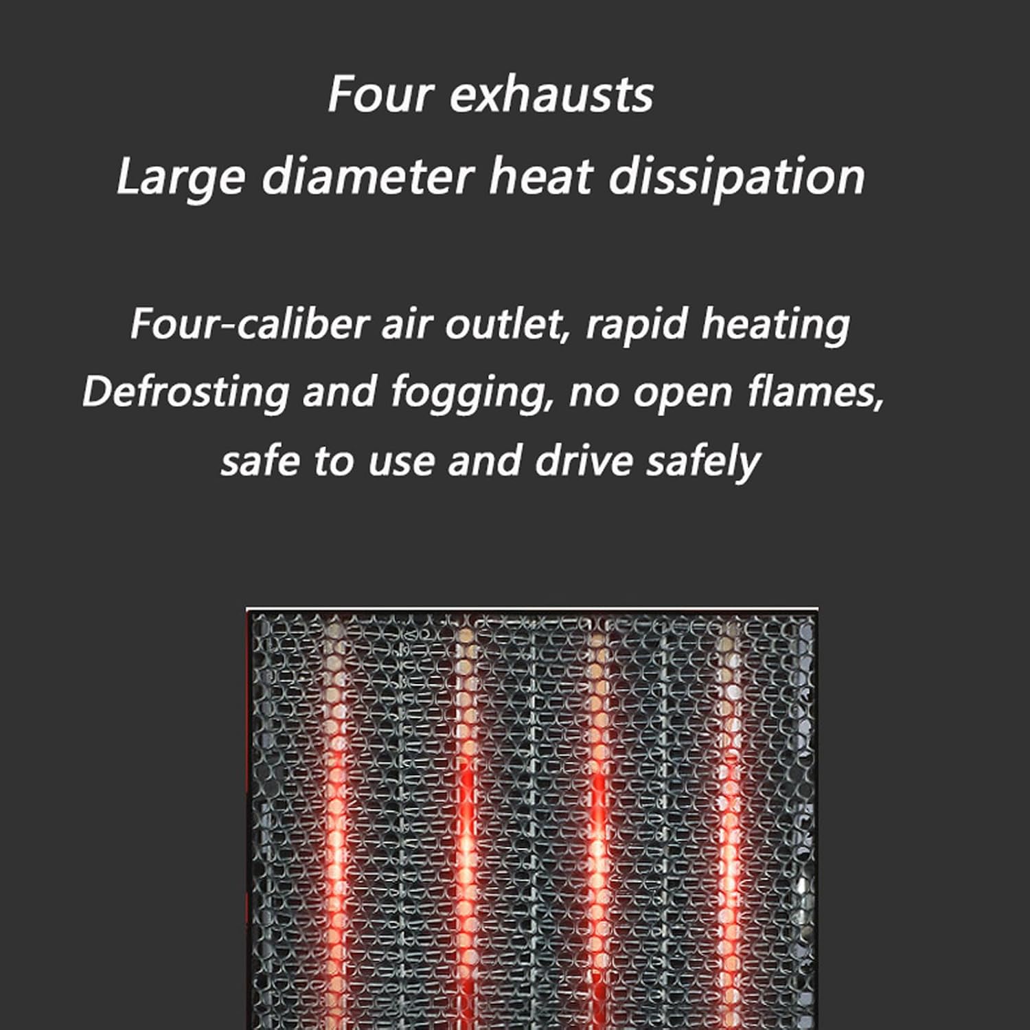 12V/24V Car Heater 2 in 1 Car Electric Heater Fan Windscreen Snow Demister, Dash Board Automotive Heating Cooling Defogging and Defrosting,12V,Red