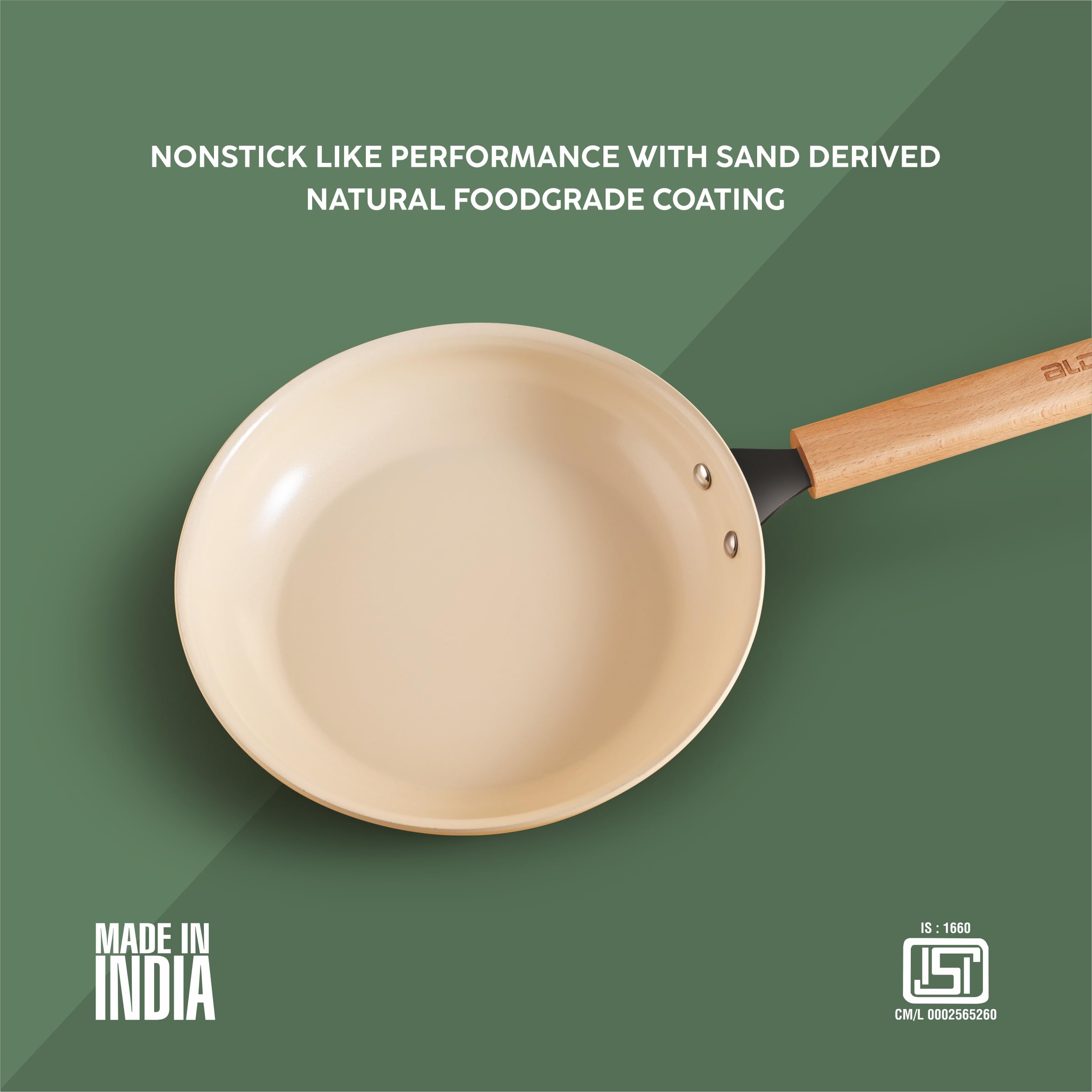 Alda Ceramico Fry Pan - Non-Stick Ceramic Coating -5 Alda Ceramico Fry Pan - Non-Stick Ceramic Coating -5