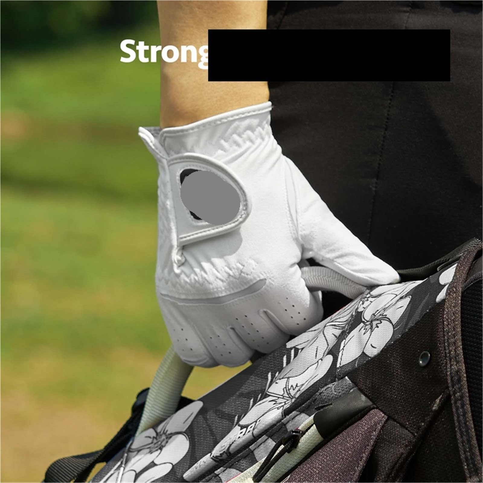 Guanto da golf Guanti da golf uomo, 2 pezzi, for golfista destrorso, mancino, antiscivolo, resistente all'usura, confortevole, traspirante, in tessuto per principianti(Right Hand,Medium 23)