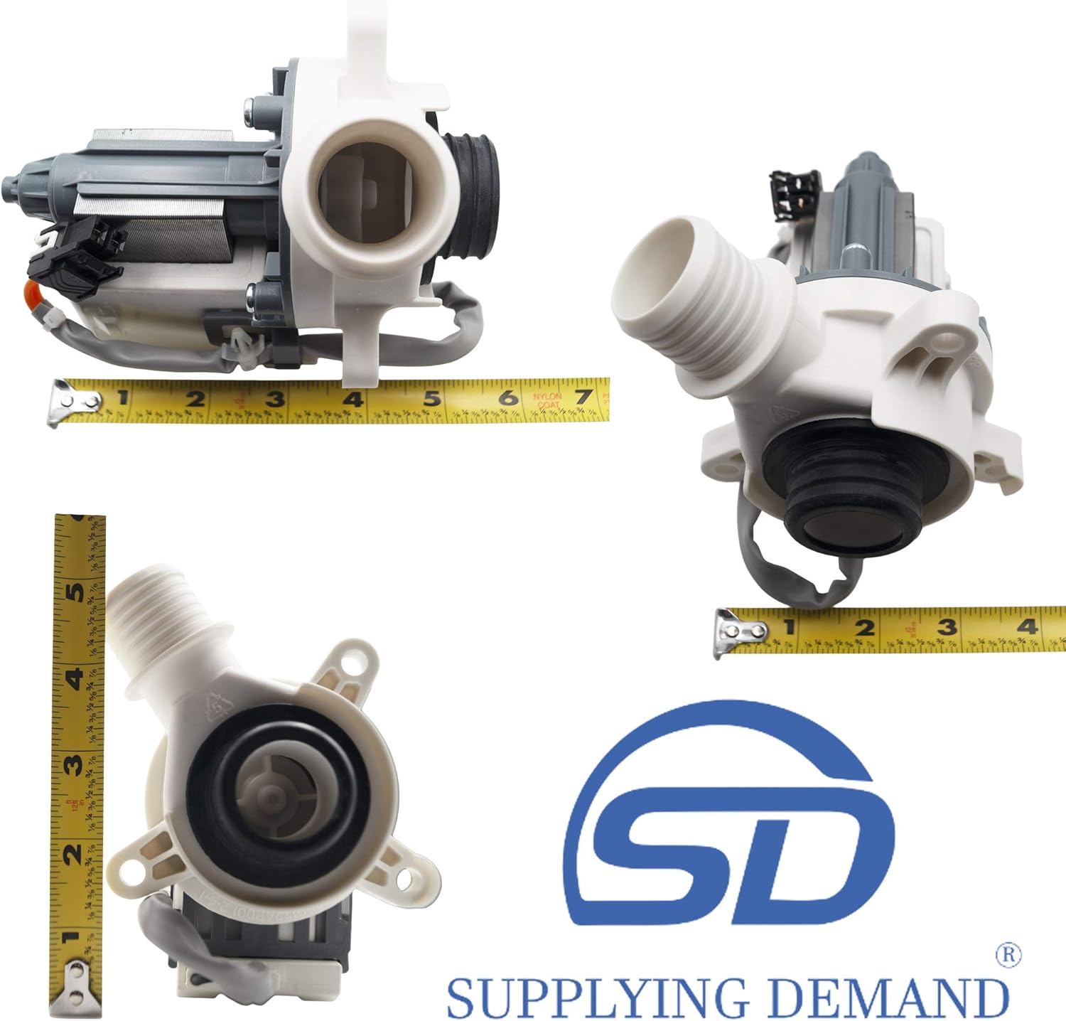 Supplying Demand WH23X24178 B40-3A01 WH23X28418 WH23X27574 Front Load Clothes Washer Drain Pump Assembly Replacement