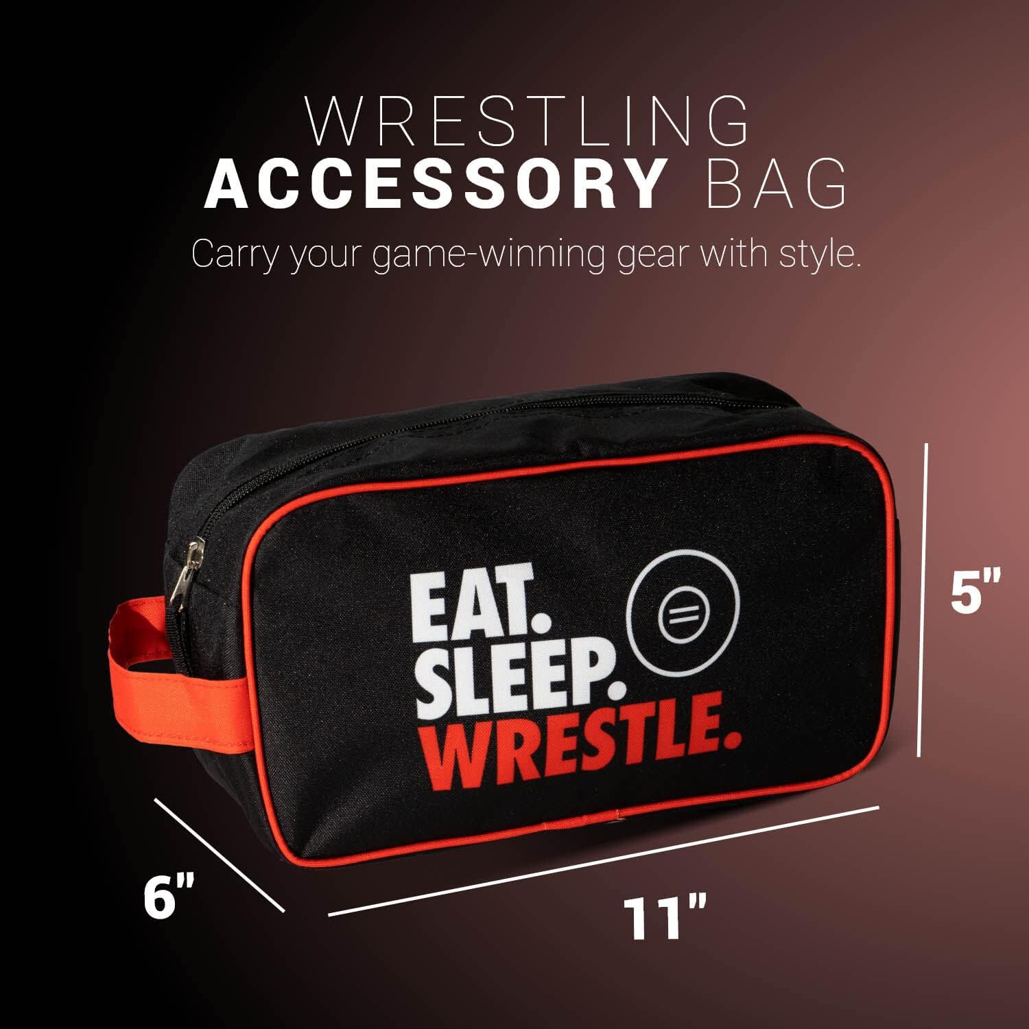 ChalkTalkSPORTS Wrestling Accessory Bag | Travel Bag Dopp Kit | Eat Sleep Wrestle - Image 2