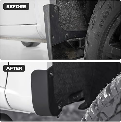 Miniatura 4 de Aleta de barro para Chevy Silverado 2019-2024, protectores de barro, compatibles con accesorios Chevrolet Silverado 1500 2019-2024