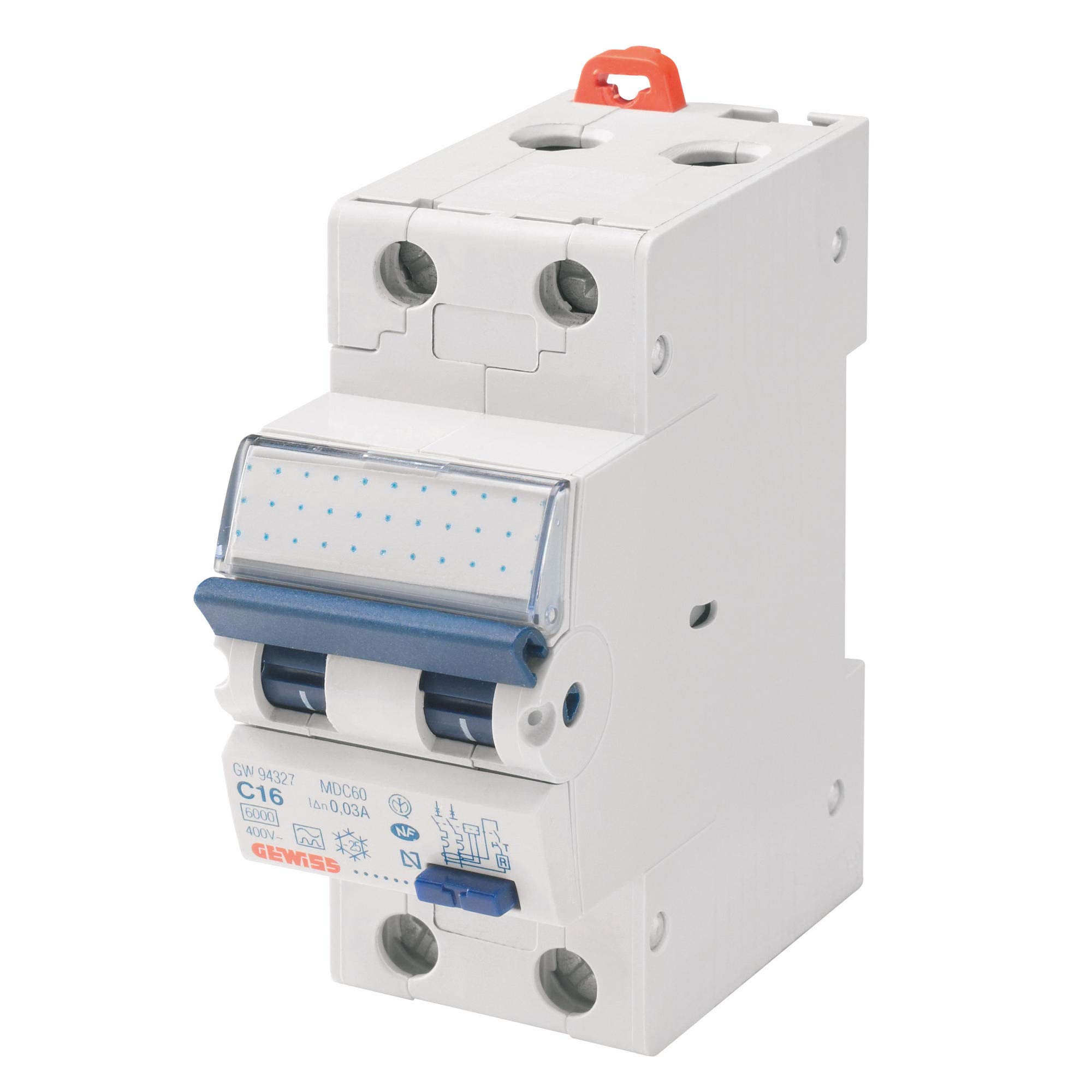 Gewiss GW94020 Accessoire Couteau électrique 230 V (32A 6000 A Bleu Blanc)