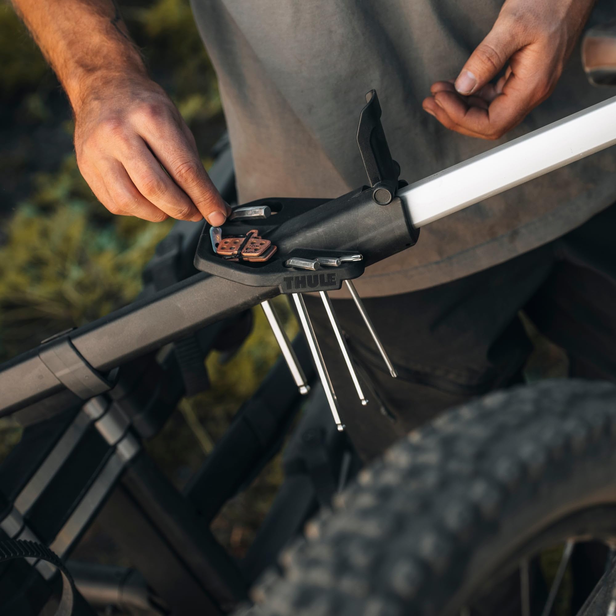 Thule Epos Bike Repair Holder Support Pour Réparation De Vélo Aluminum/black, One-Size
