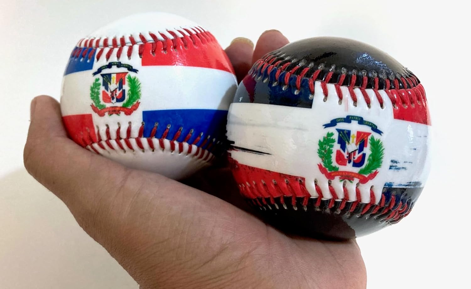 Dominican Republic Flag Baseball - Play with Pride or Display Your Heritage