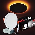 Togalonn paquet de 16 lumières LED de 4 pouces avec lumière nocturne, éclairage encastré dimmable et 5CCT, downlight sans soffite extérieur, certifié ETL, classé IC, 9W