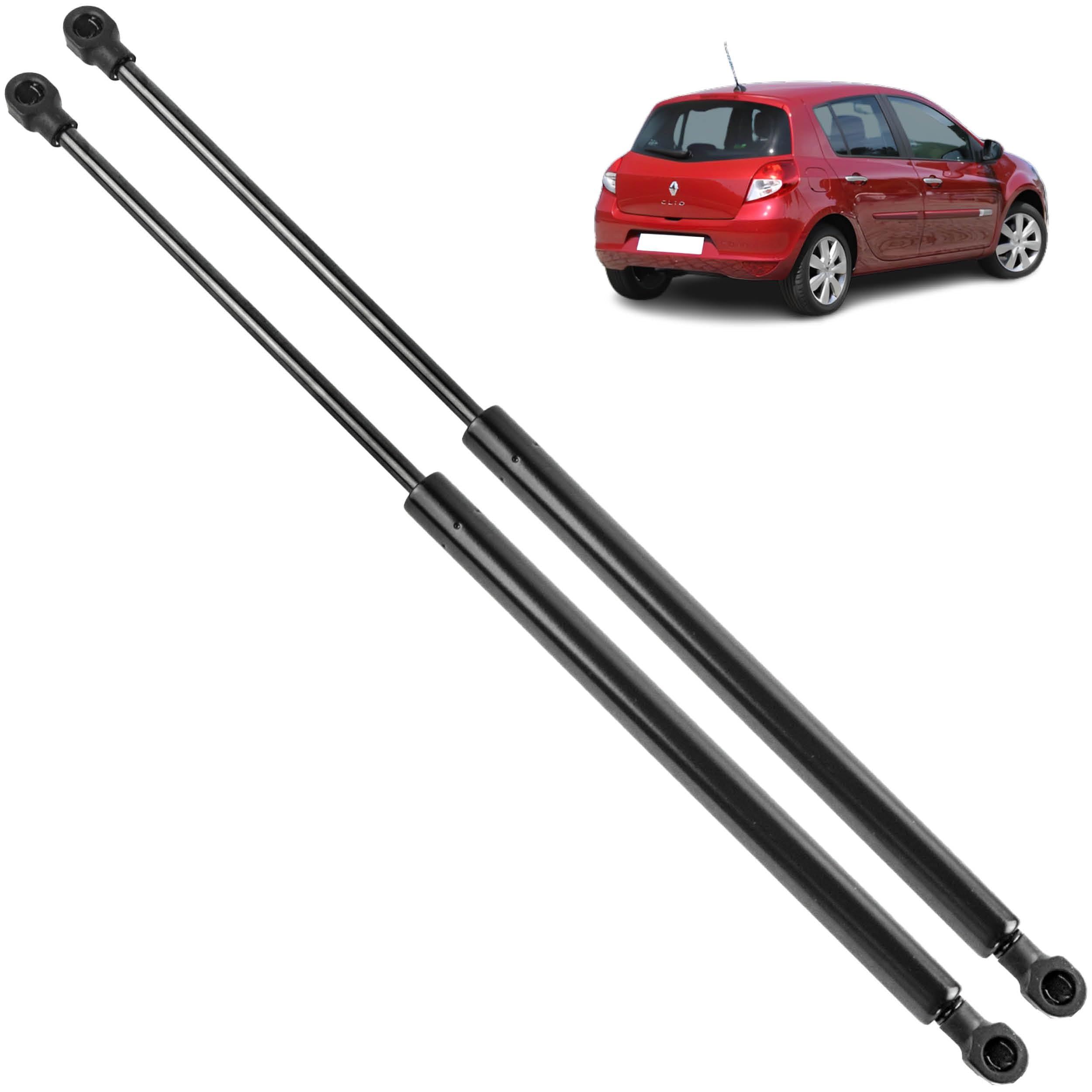 2 verins de coffre compatibles pour Clio 3 (2005-2012) Vérins de hayon | 32062565, 8200299546