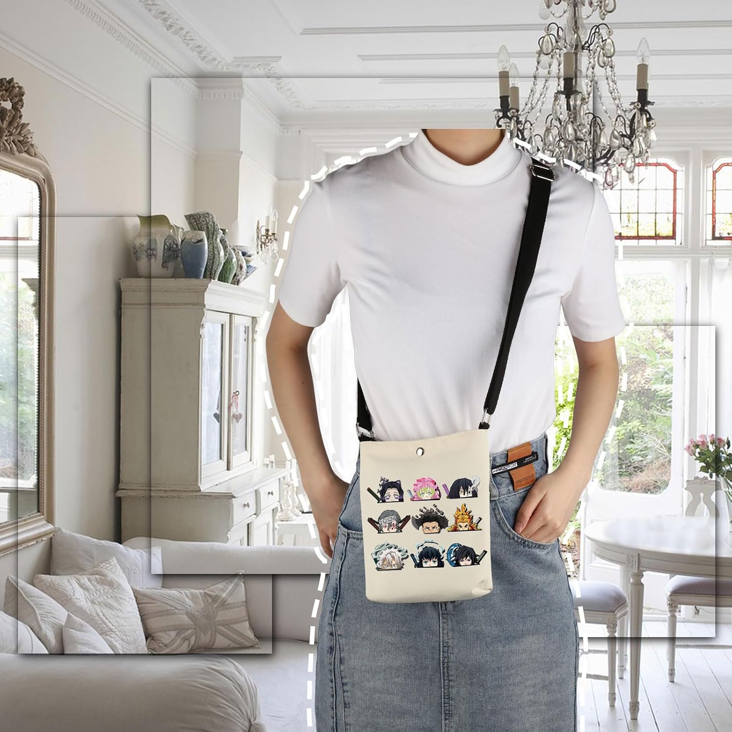 VAMSII Anime Themed Gift Animes Inspired Crossbody Bag Animes Merch