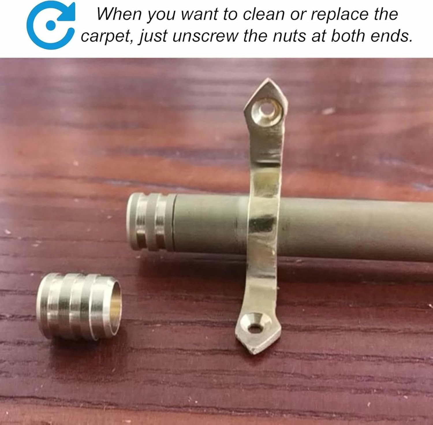 Brass Stair Carpet rods, Brass Stair rods for Carpet Runners, Step Carpet Non Slip Carpet rods, Stair Decorating for Carpet Runners