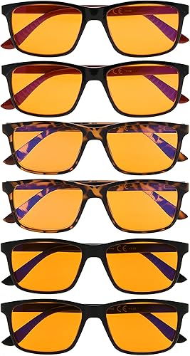 Miniatura 2 de Eyekepper 5 pares de lentes de lectura clásicos con marco rectangular para hombre y mujer