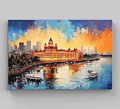 Mumbai Wall Art, Mumbai Painting, India Taj Hotel Print Indian Art Indian Decor Wall Decor Painting India Taj Hotel Poster,24