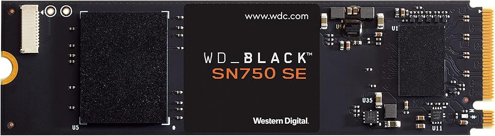 WD_Black WD SN750, 1TB PCIe NVMe m.2-2280 Internal Gaming SSD with Heatsink - View 1