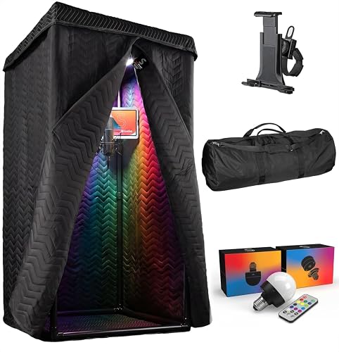 'Snap Studio' XL Portable Recording Booth | '#1 Vocal Booth' Rolling Stone | Record Crisp Dry Echo-Free Vocals at Home or On-The-Road | The Original & Best Studio Booth, Trusted By Singers & Voiceover - XL Ultimate Vocal Booth
