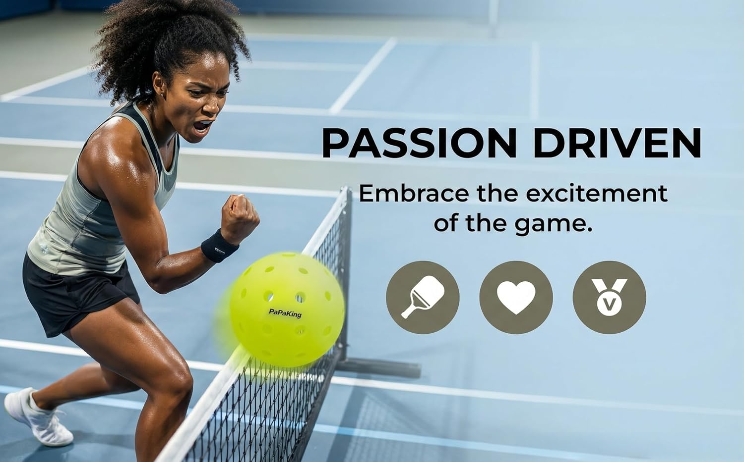 Pickleball Balls 6 Pack, Outdoor 40 Holes Pickleballs with High Visibility, True Flight & Consistent Bounce, Seamless Roto-Molded Design, Durable Crack-Resistant