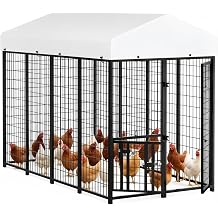 Advanced Series Metal Chicken Coop Run, 8L x 4W x 5.6H ft