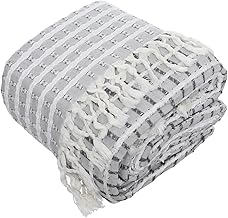 Dahab Luxury Home La Bella Double Bed Coverlet, 220 cm x 240 cm Size, Gray