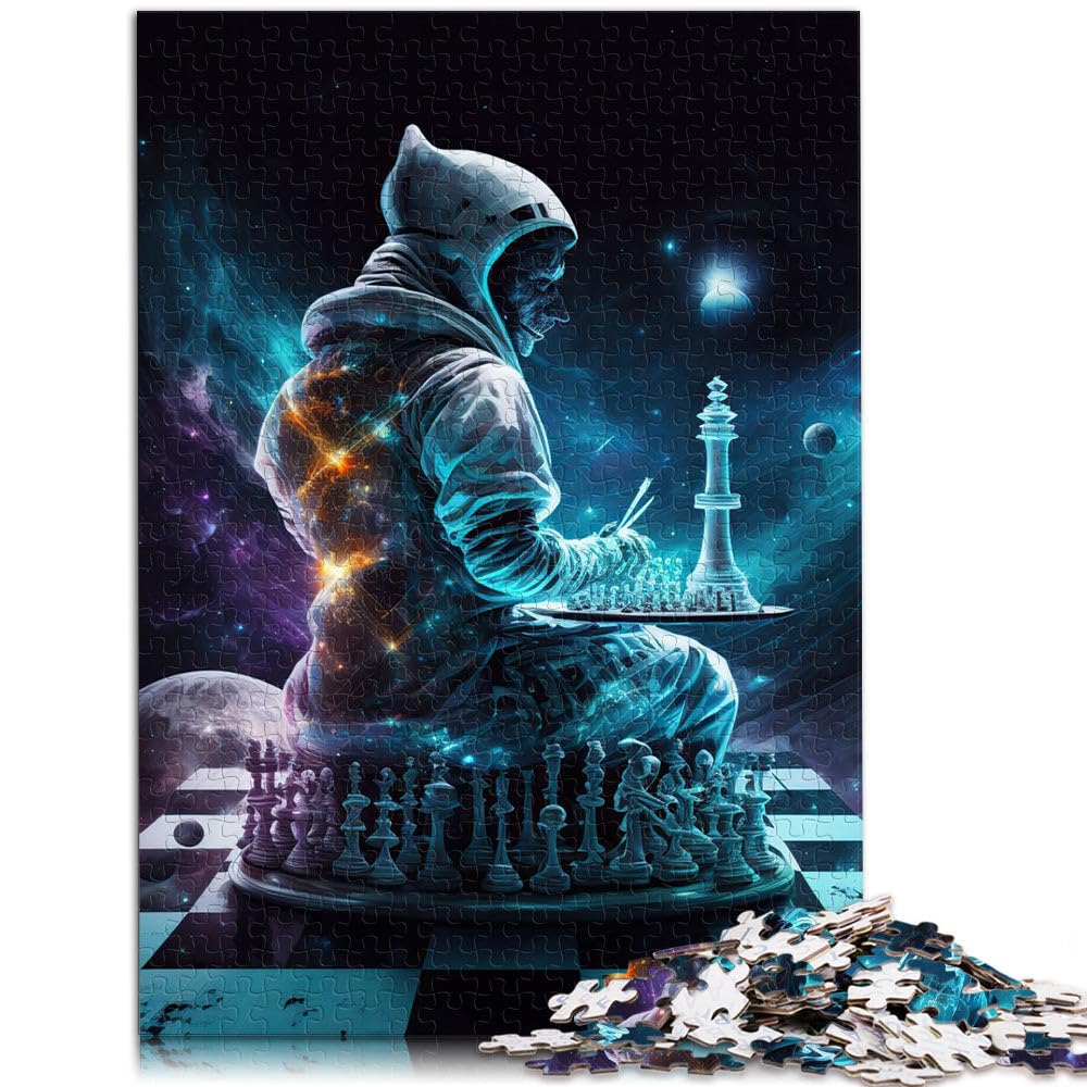 1000 Piece Adult Puzzles Chess Universe Puzzle Educational Games with Fully Interlocking Randomly Shaped Pieces 14.96 in x 20.47 in โ image 1
