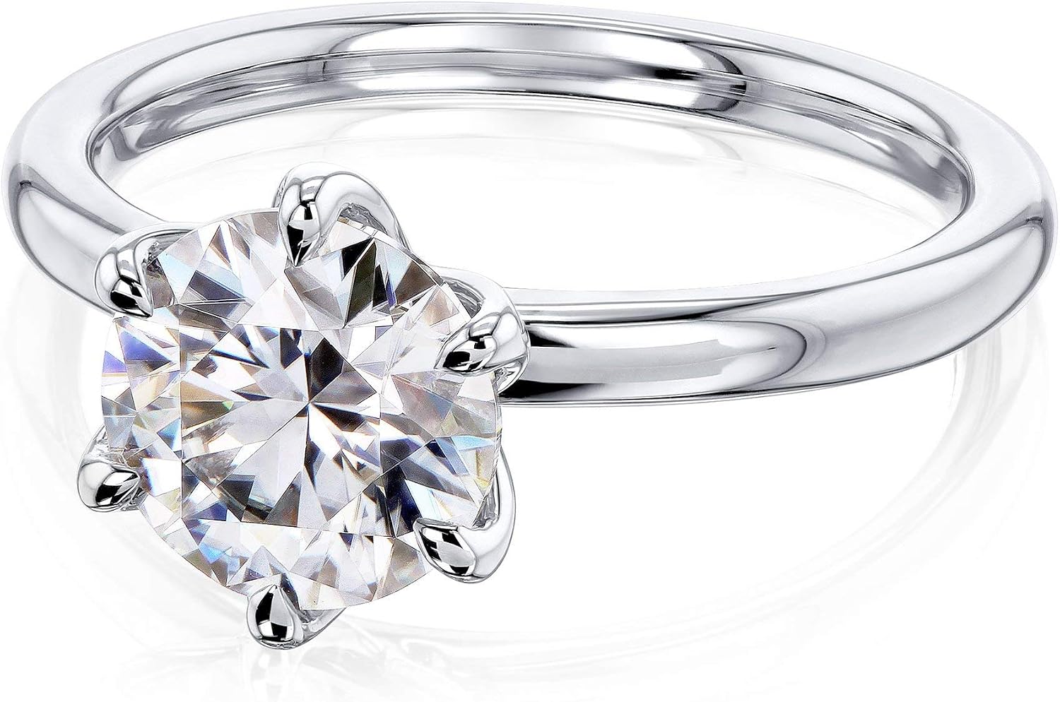 Kobelli 1.5ct Round Forever One Floating Tulip Comfort Fit - yellow-gold / 4.5