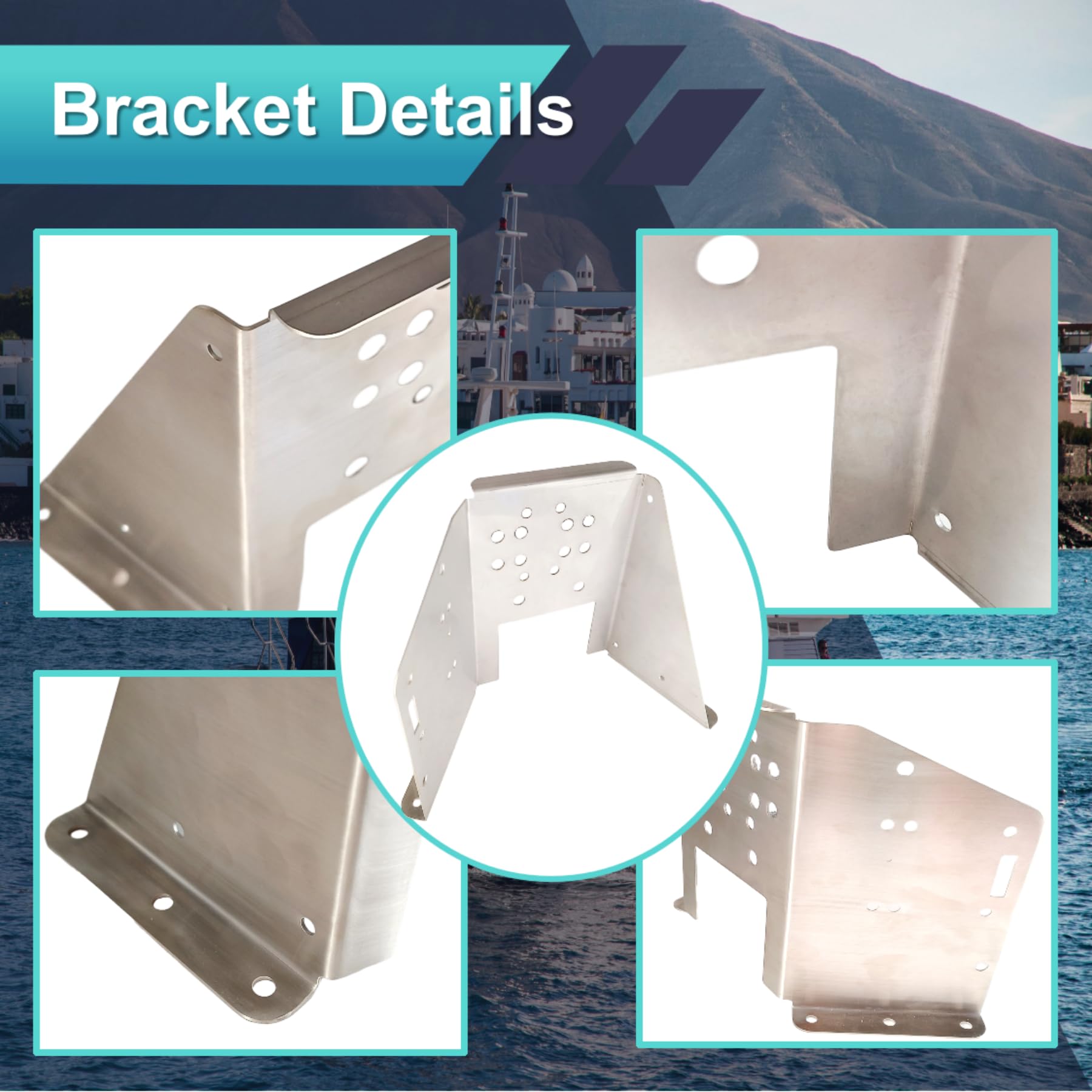 Aftermarket Mercruiser 862548A1 Style Trim Bracket In Stainless Steel - Foto 12