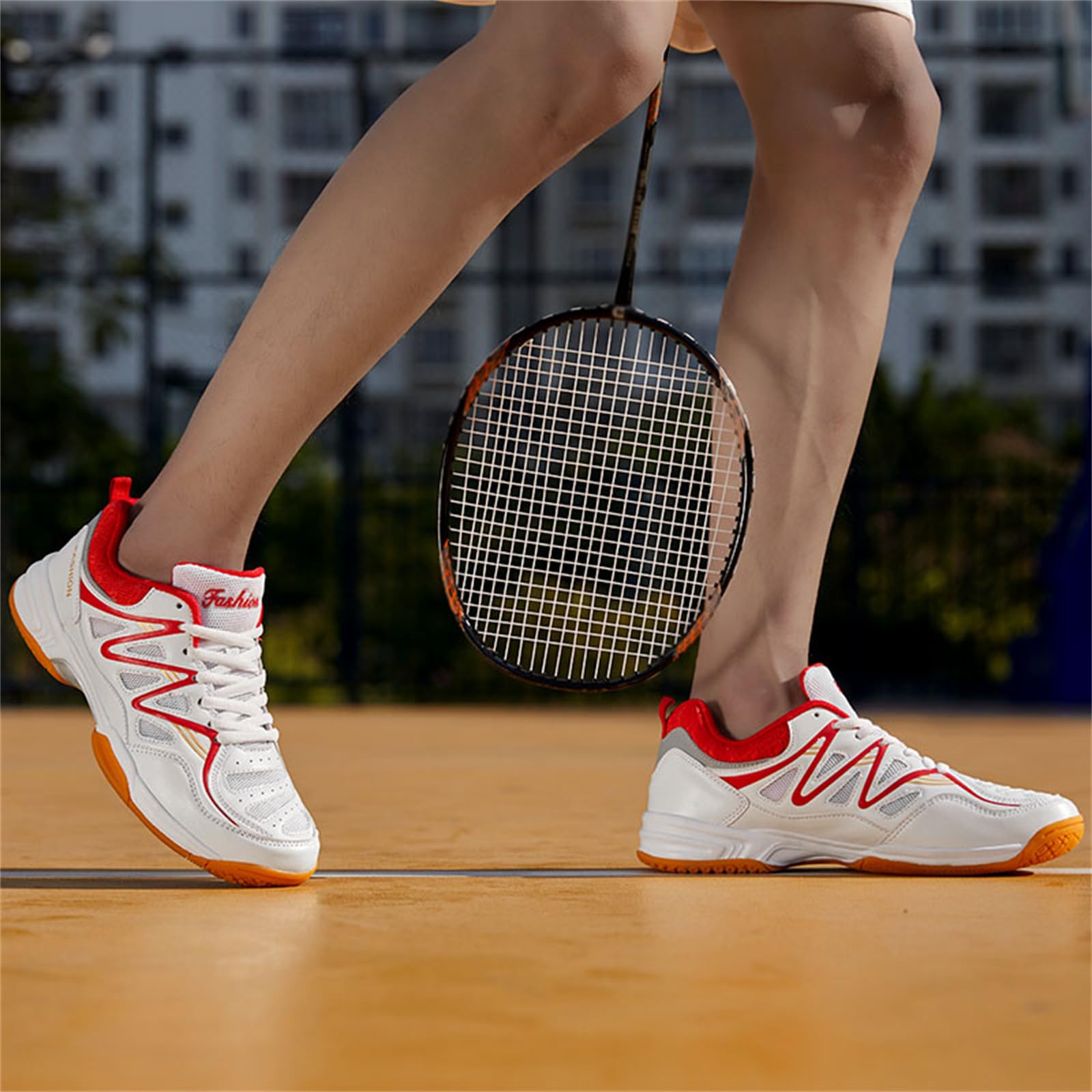 Chaussures De Badminton Hommes Baskets De Tennis Légères Et Squash Chaussures De Sport en Salle Antidérapantes pour Le Fitness La Course À Pied Et La Marche
