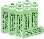 AA Ni-MH 600mAh 1.2V Rechargable Solar Light Batteries for Outdoor Solar Lamps Garden Lights Remotes Mice(8Pcs)