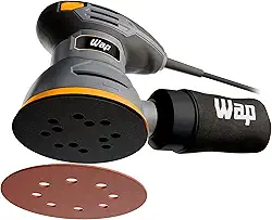 WAP Lixadeira Roto Orbital WF LR01 com Coletor de Pó Removível, Rolamentada, Empunhadura Emborrachada, 125mm 300W 220V