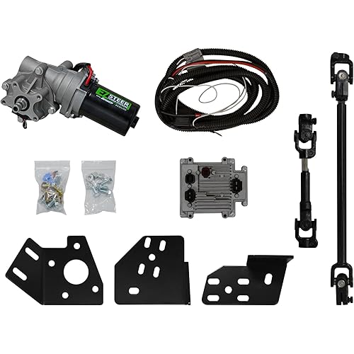 SuperATV EZ-STEER Power Steering Kit for Can-Am Maverick (2012-2015) - 400W Motor