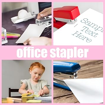 6Pcs Mini Stapler and Staples Set, Small Stapler with Staples