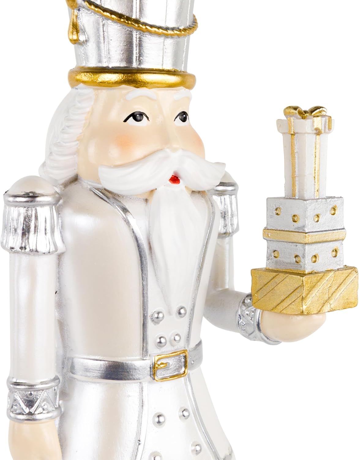 Northlight Metallic Christmas Nutcracker with Gifts, 13.5", Gold