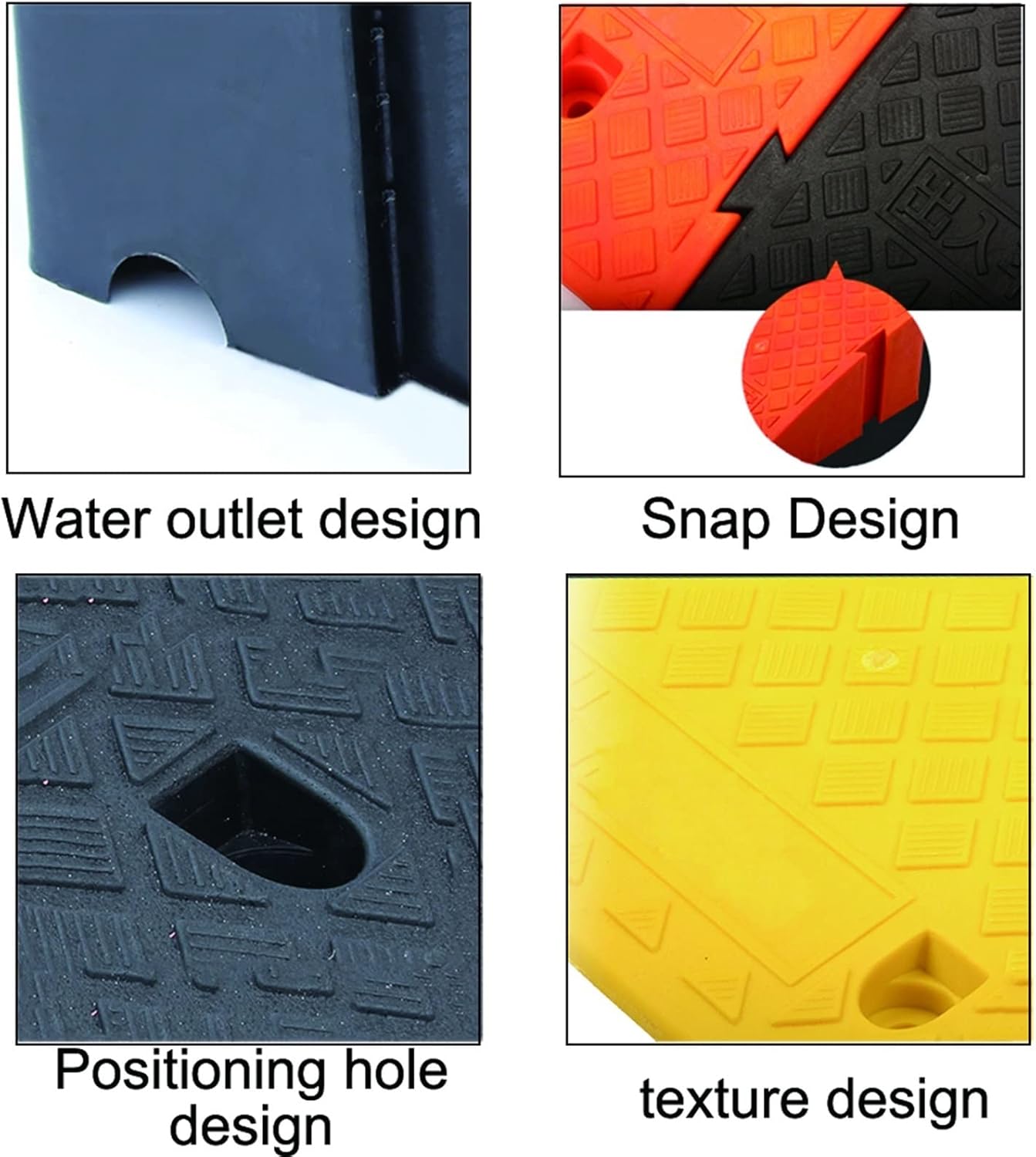 Heavy Duty Car Curb Ramps,Kerb Ramps Portable,Sturdy Heavy Duty Loading Kerb Ramps,for Driveway, Loading Dock, Sidewalk, Car, Scooter, Trailer, Truck, Bike