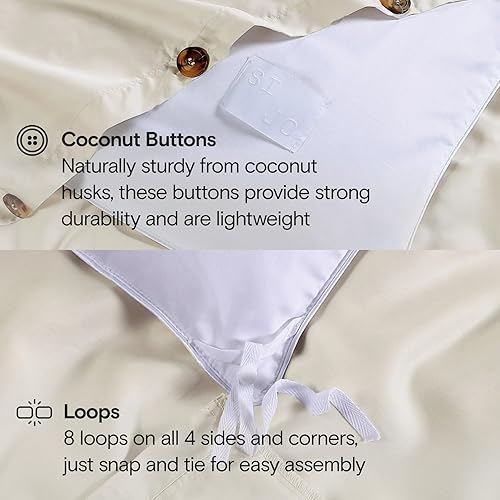 Miniatura 4 de SIJO AiryWeight - Funda de edredón Tencel, 100% lyocell derivado de eucalipto, suave como la mantequilla, las mejores sábanas refrescantes de