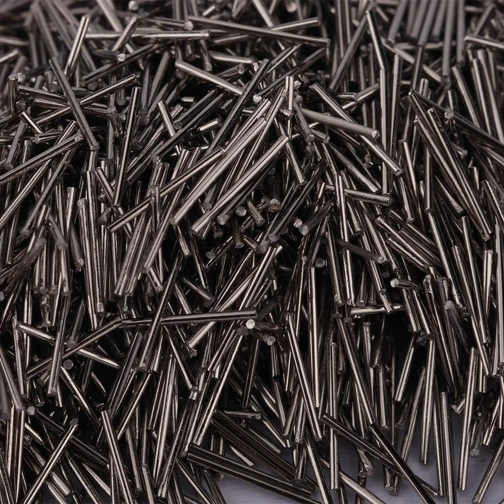 ANRKOYU 100g Stainless Steel Polishing Pins, Magnetic Tumbler Tumbling Media for Jewelry Finishing, 0.2mm/0.3mm/0.4mm/0.5mm x 5mm Magnetic Polishing Pins for Buffing and Polishing